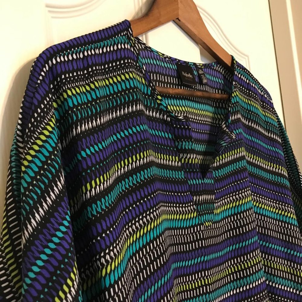 Poncho Style Blouse by Rafaella (NWOT) - Picture 3 of 7